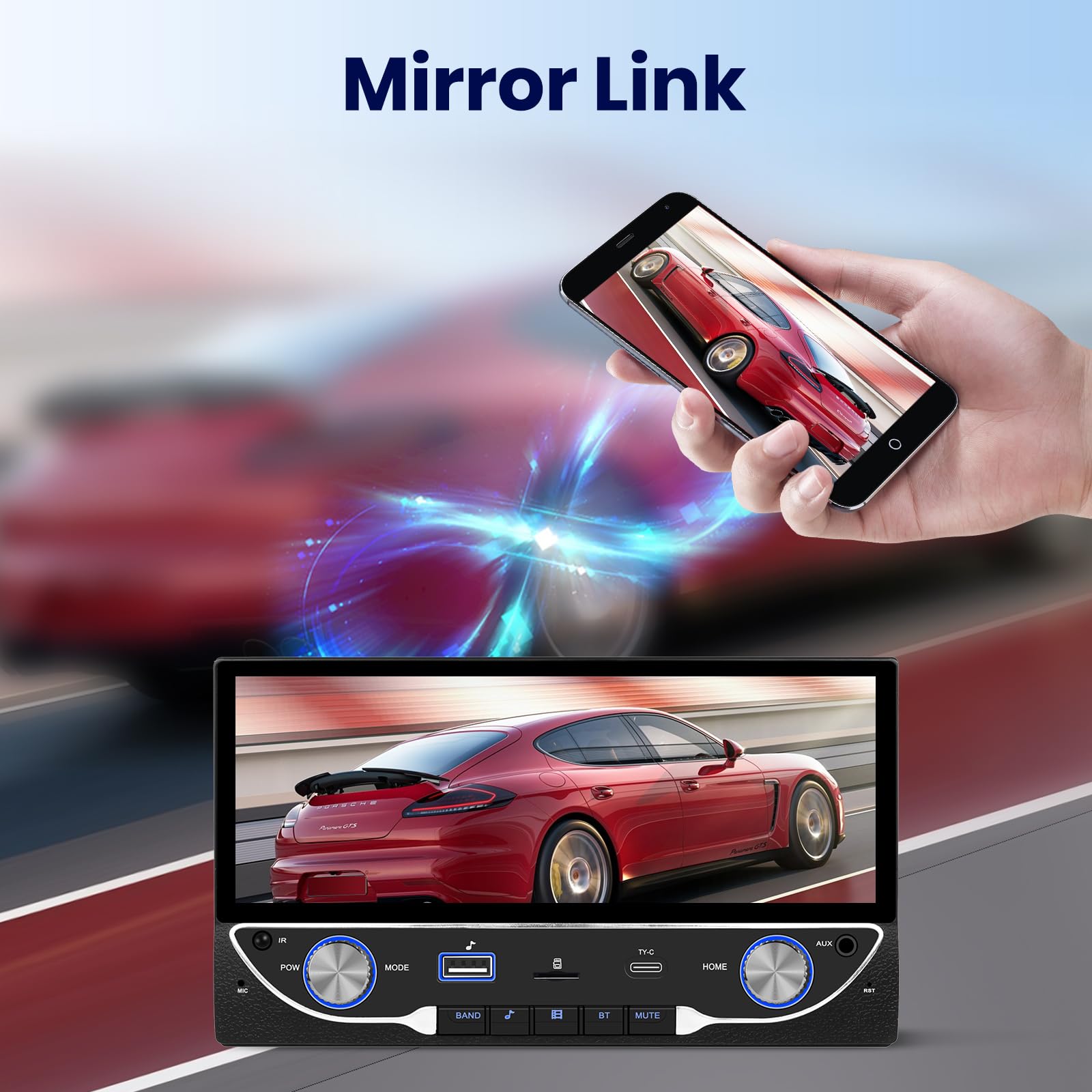 podofo-android-car-radio-2-din-6-86-carplay-bluetooth image 3