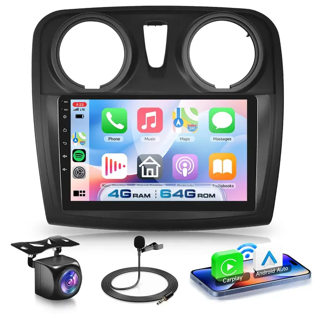 vechtel-autoradio-sandero-2-9-4-64g-android-15-carplay image 1