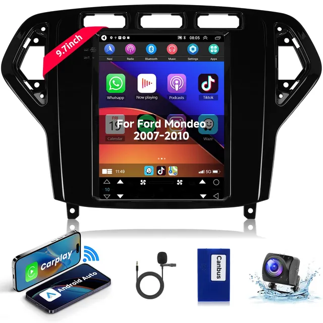 podofo-android-autoradio-mondeo-2007-2010-9-7-pouces-carplay image 1