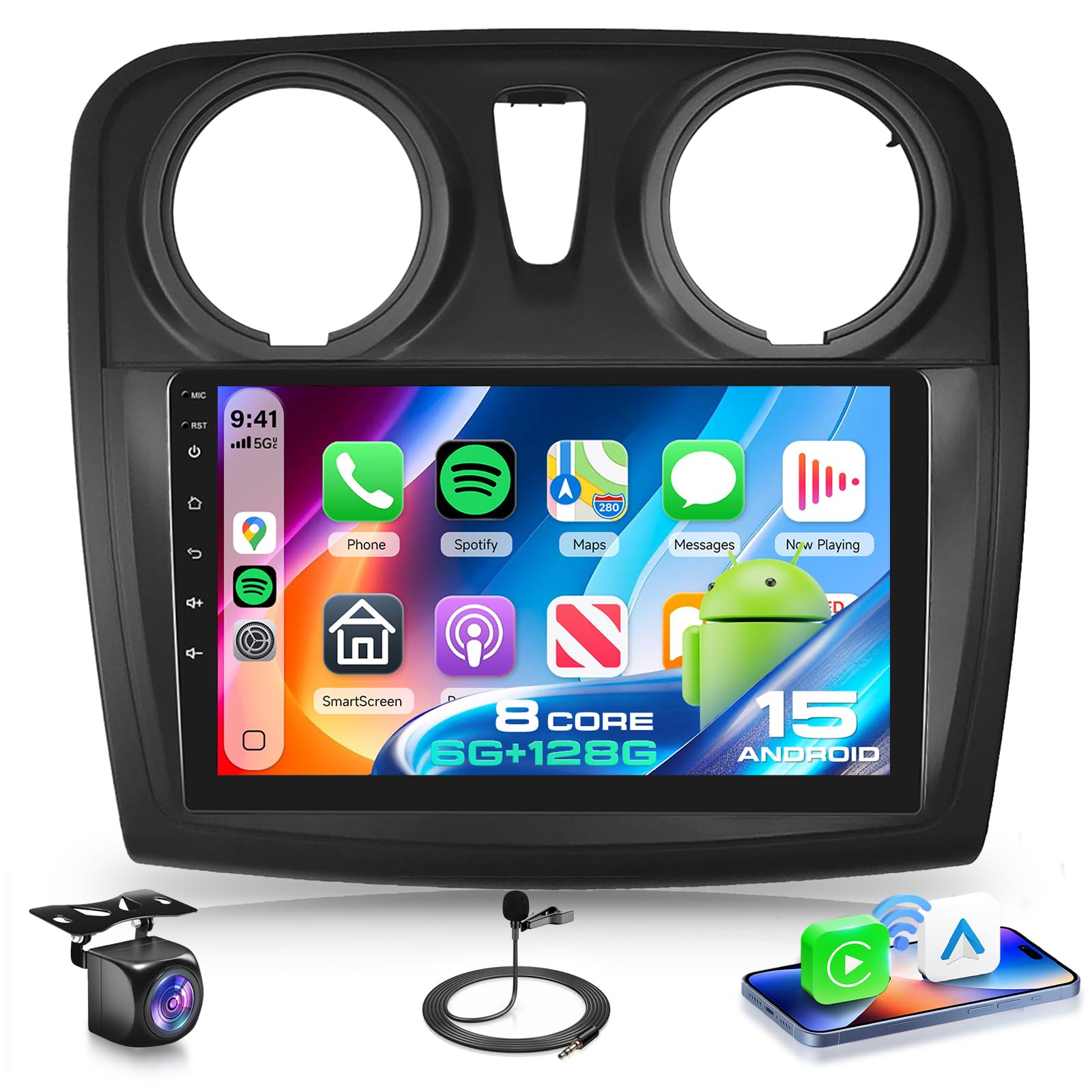 vechtel-autoradio-9-sandero-2-b52-autoradio-android-15-2go-64go image 8