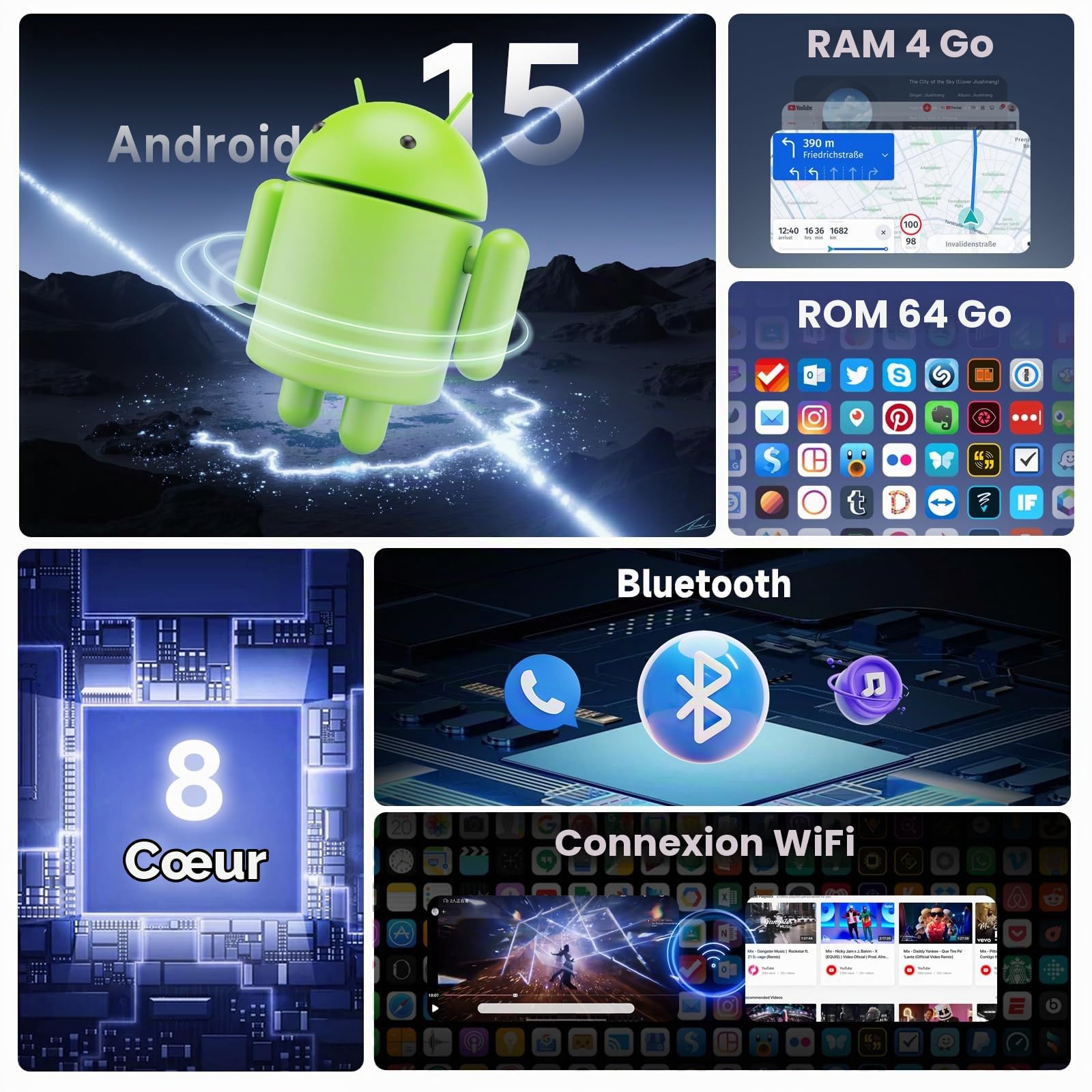 podofo-android-car-radio-9-pouces-peugeot-207-4-64gb-8-c-urs image 2