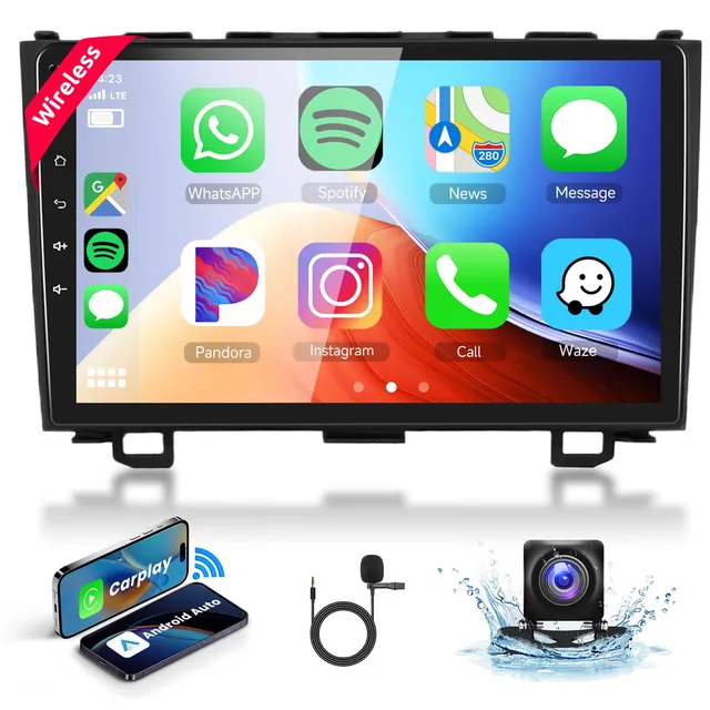 podofo-android-car-radio-cr-v-autoradio-9-pouces-carplay image 1