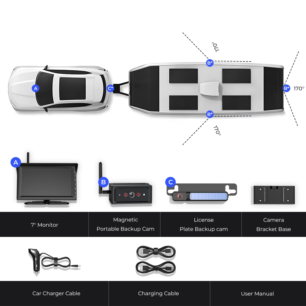 auto-vox-solar3c-kit-cam-ra-recul-solaire-sans-fil-double image 8