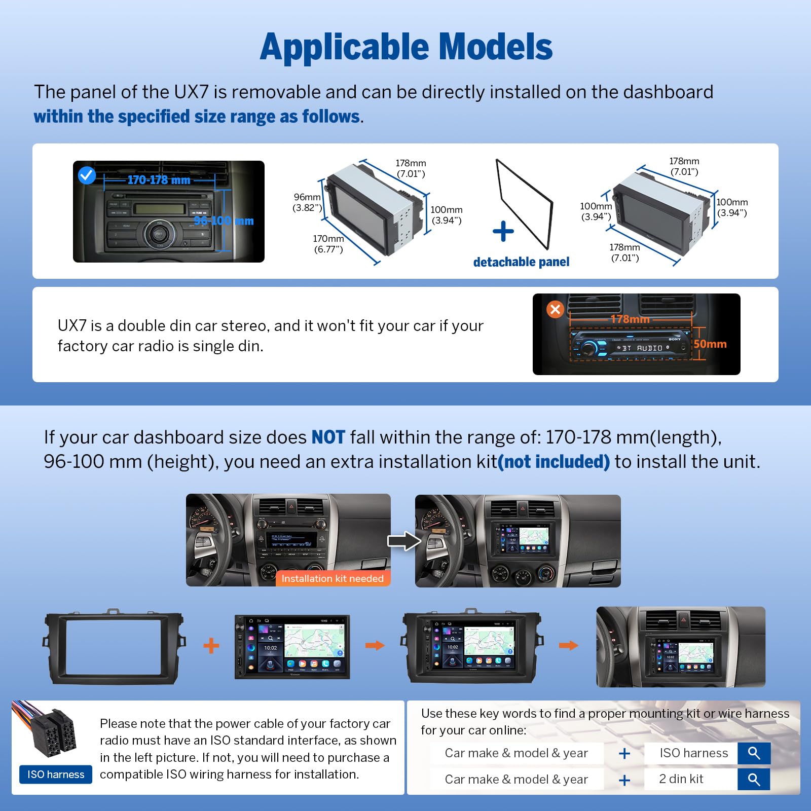 eonon-universal-car-stereo-ux7a-autoradio-7-pouces-4-64-go image 2