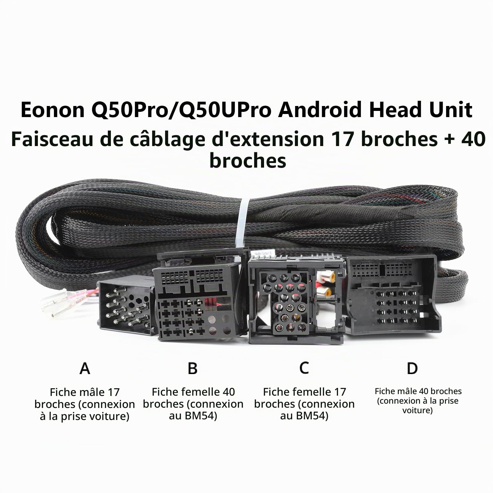 eonon-a0590-faisceau-extension-autoradio-5-5-m-bmw-e46-e39 image 2