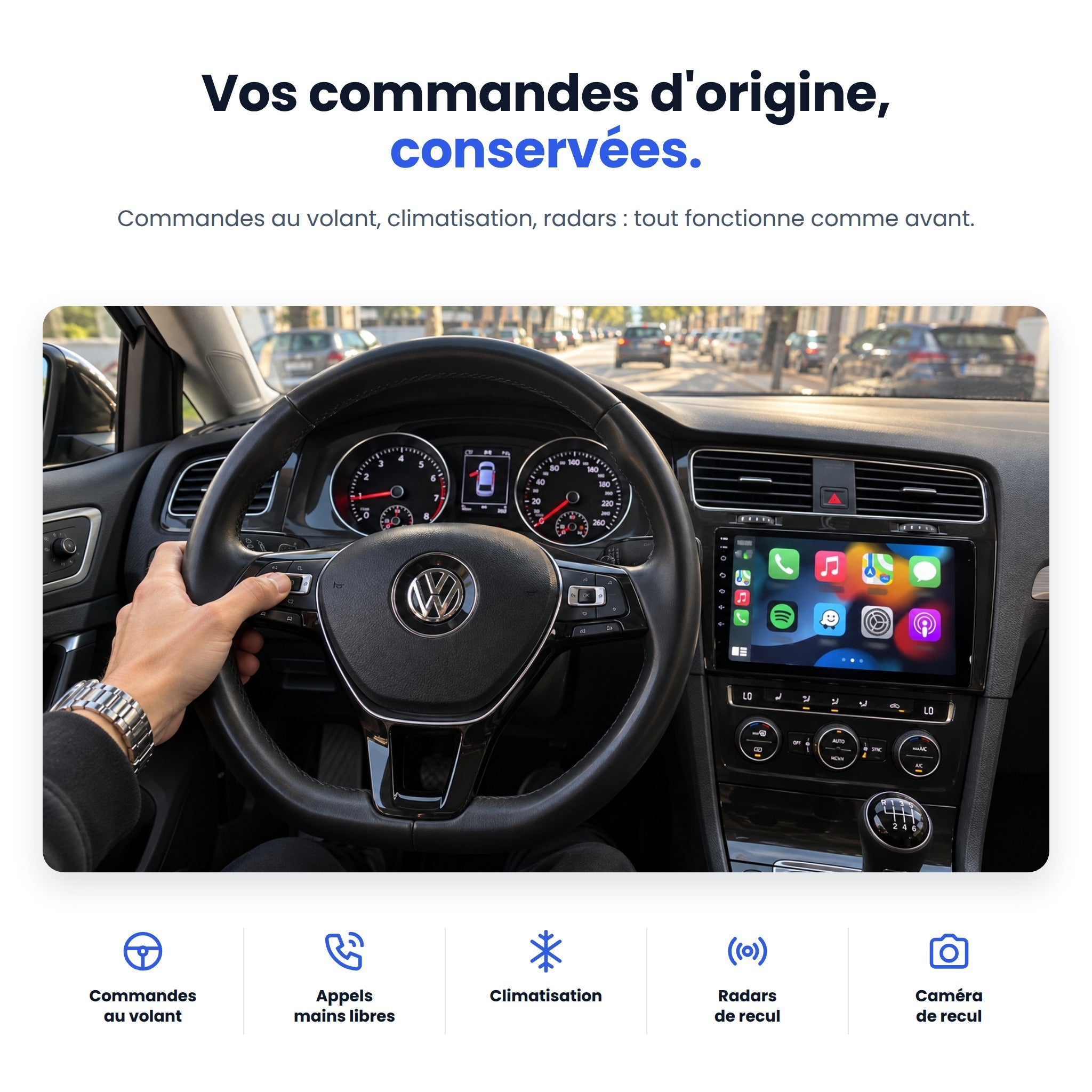 my-carpplay-golf-7-2013-2017-autoradio-carplay-sans-fil-optimal image 5