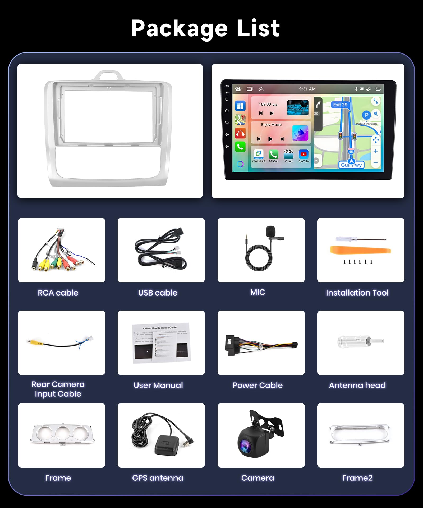 podofo-android-autoradio-ford-focus-9-4-64g-8-c-urs image 7