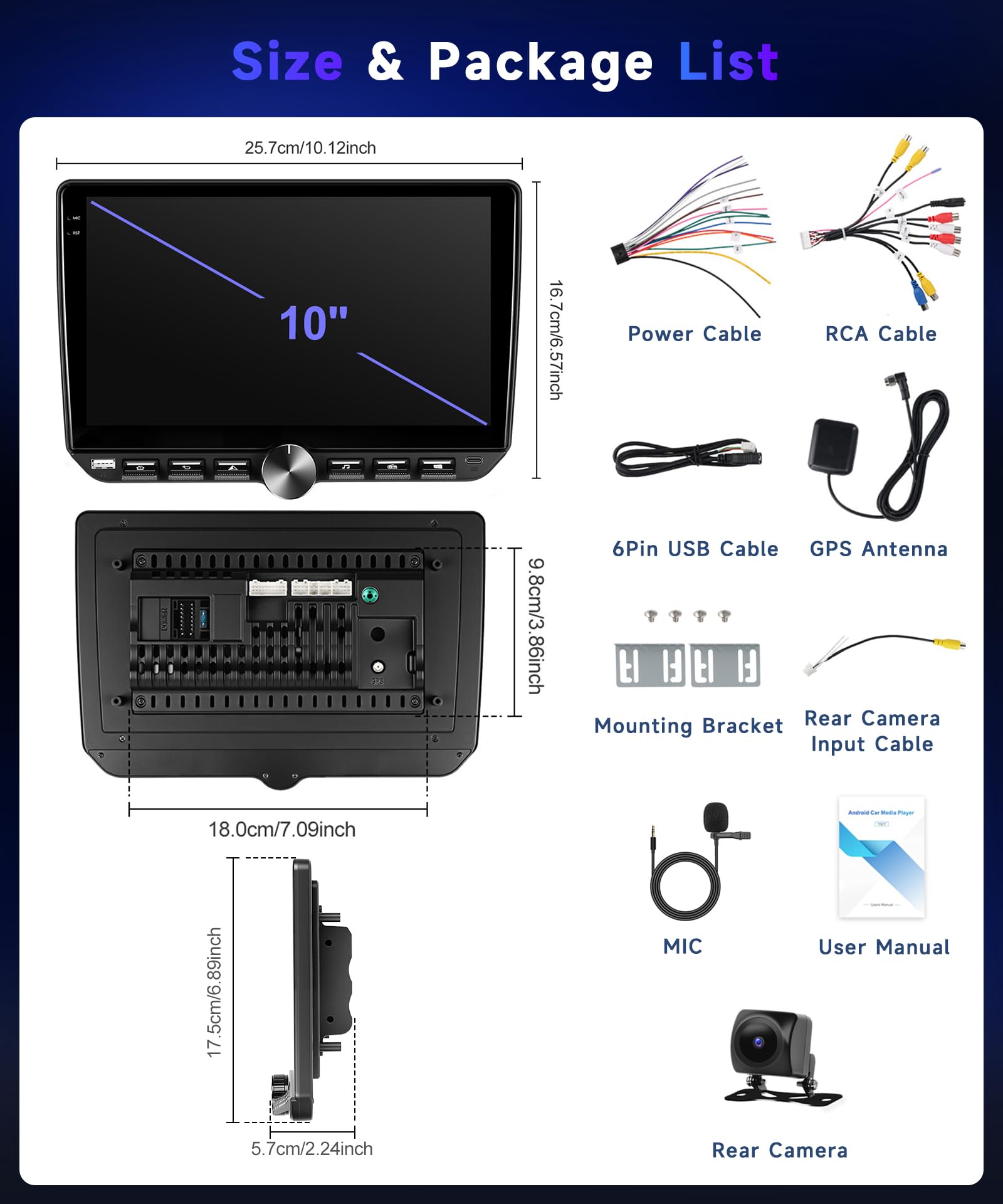 vechtel-autoradio-2-din-10-pouces-android-15-4g-64g-carplay-sans-fil image 7
