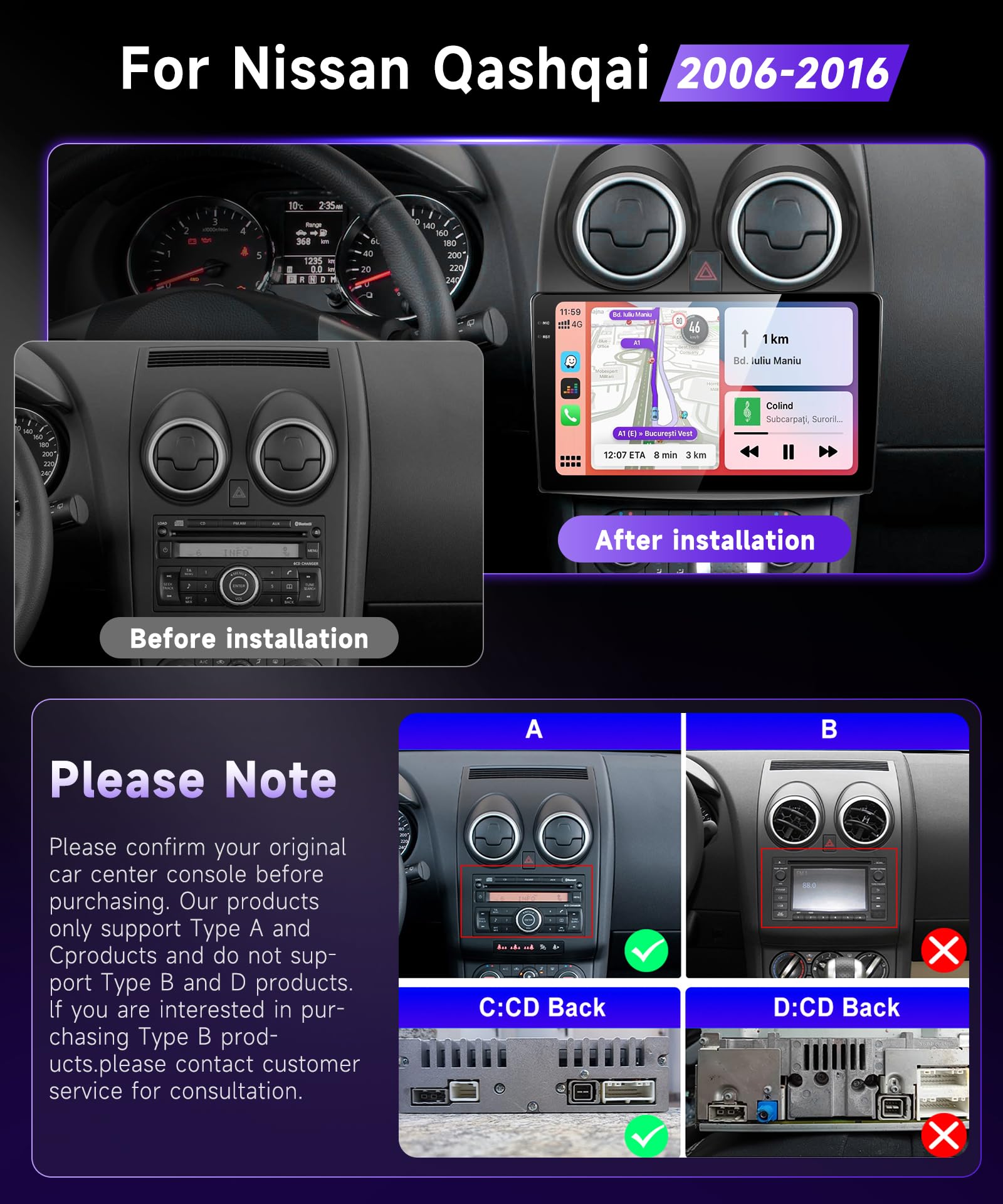 podofo-android-car-radio-autoradio-9-qashqai-j10-4-128g image 2