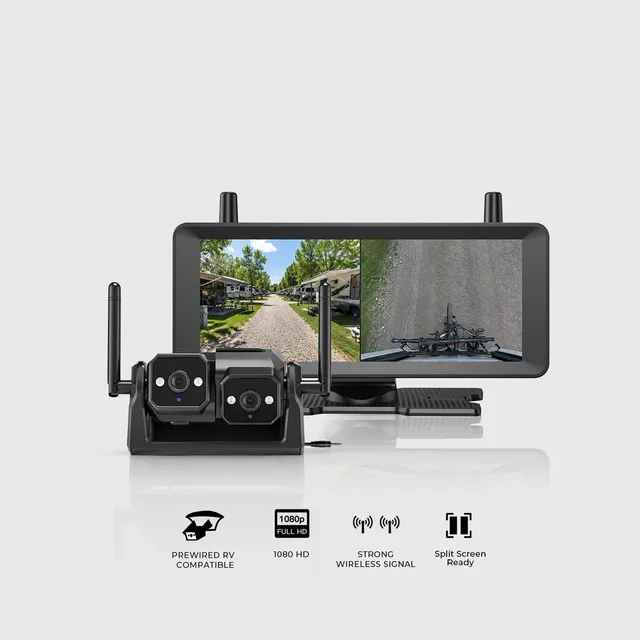 auto-vox-campsync-d1-lite-kit-cam-ra-recul-double-7-2-1080p image 1