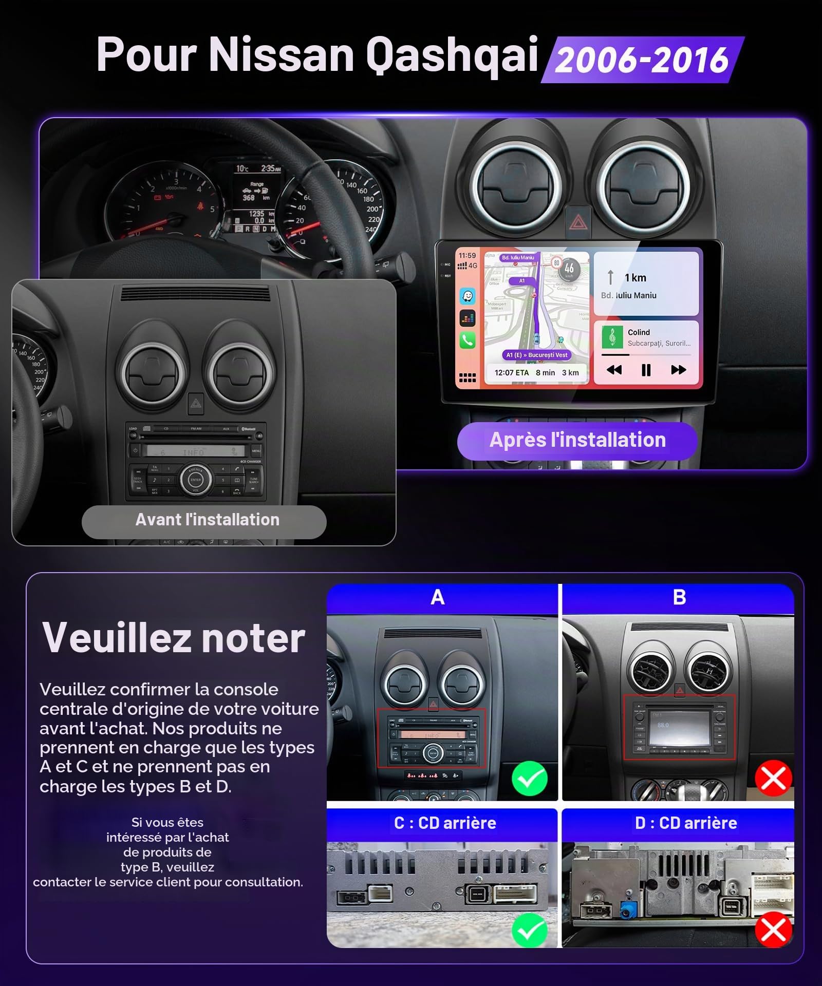 podofo-android-car-radio-autoradio-9-qashqai-j10-4-64g image 2