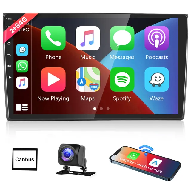 podofo-android-car-radio-autoradio-audi-a4-9-2-64g-carplay image 1