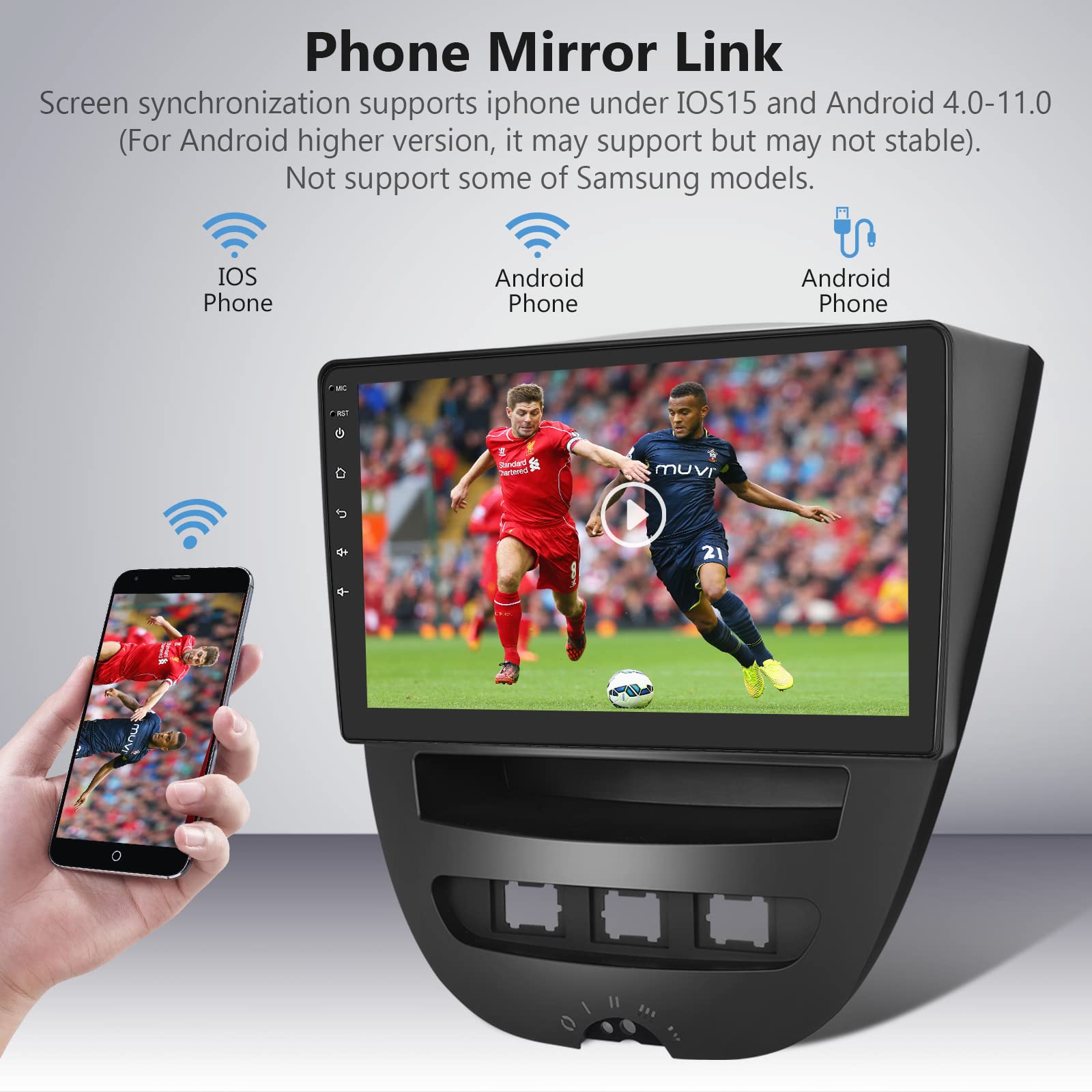 podofo-android-car-radio-10-pouces-aygo-107-c1-1-32-go image 4
