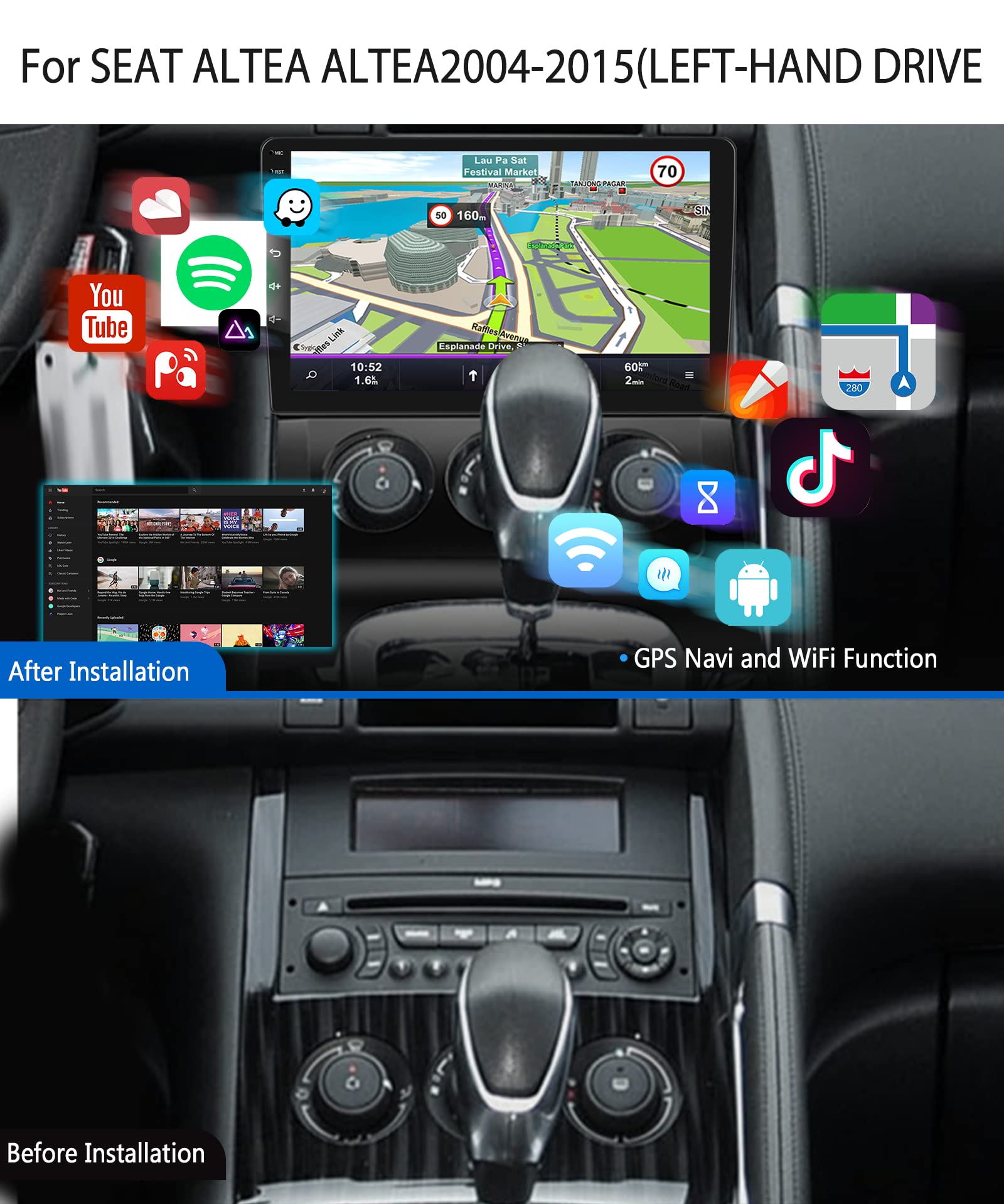 podofo-android-car-radio-peugeot-3008-autoradio-9-pouces-gps image 2