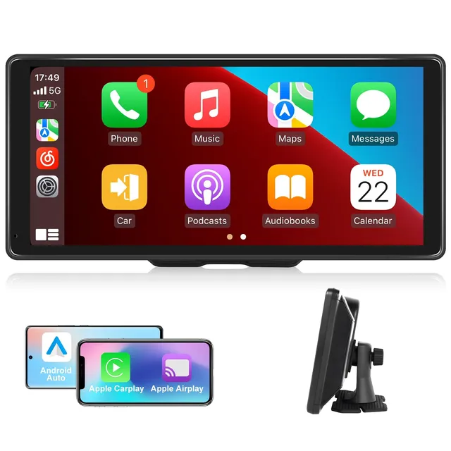 podofo-portable-carplay-screen-10-36-pouces-carplay-sans-fil image 1
