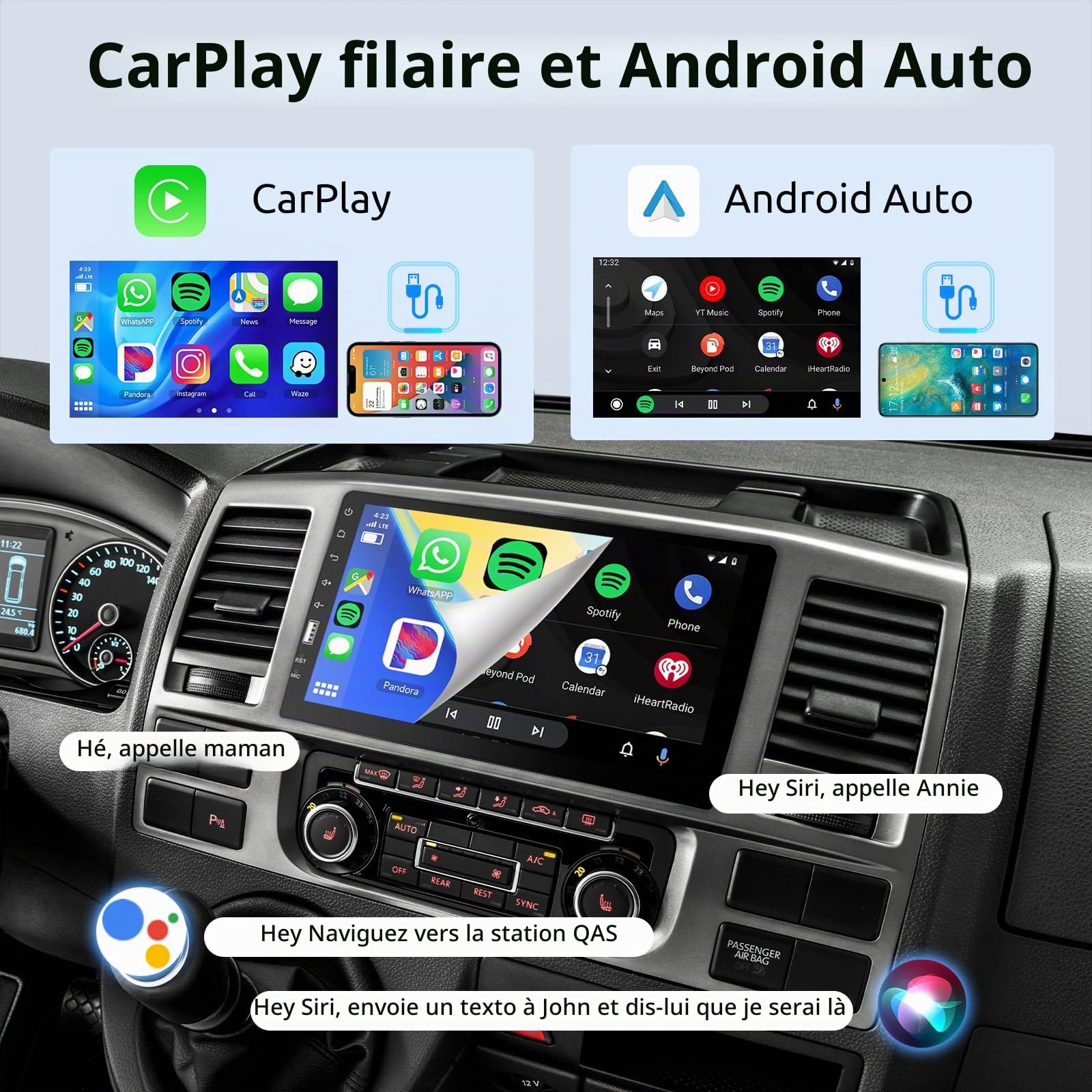vechtel-autoradio-1-din-9-pouces-tactile-carplay-cam-ra-recul image 2
