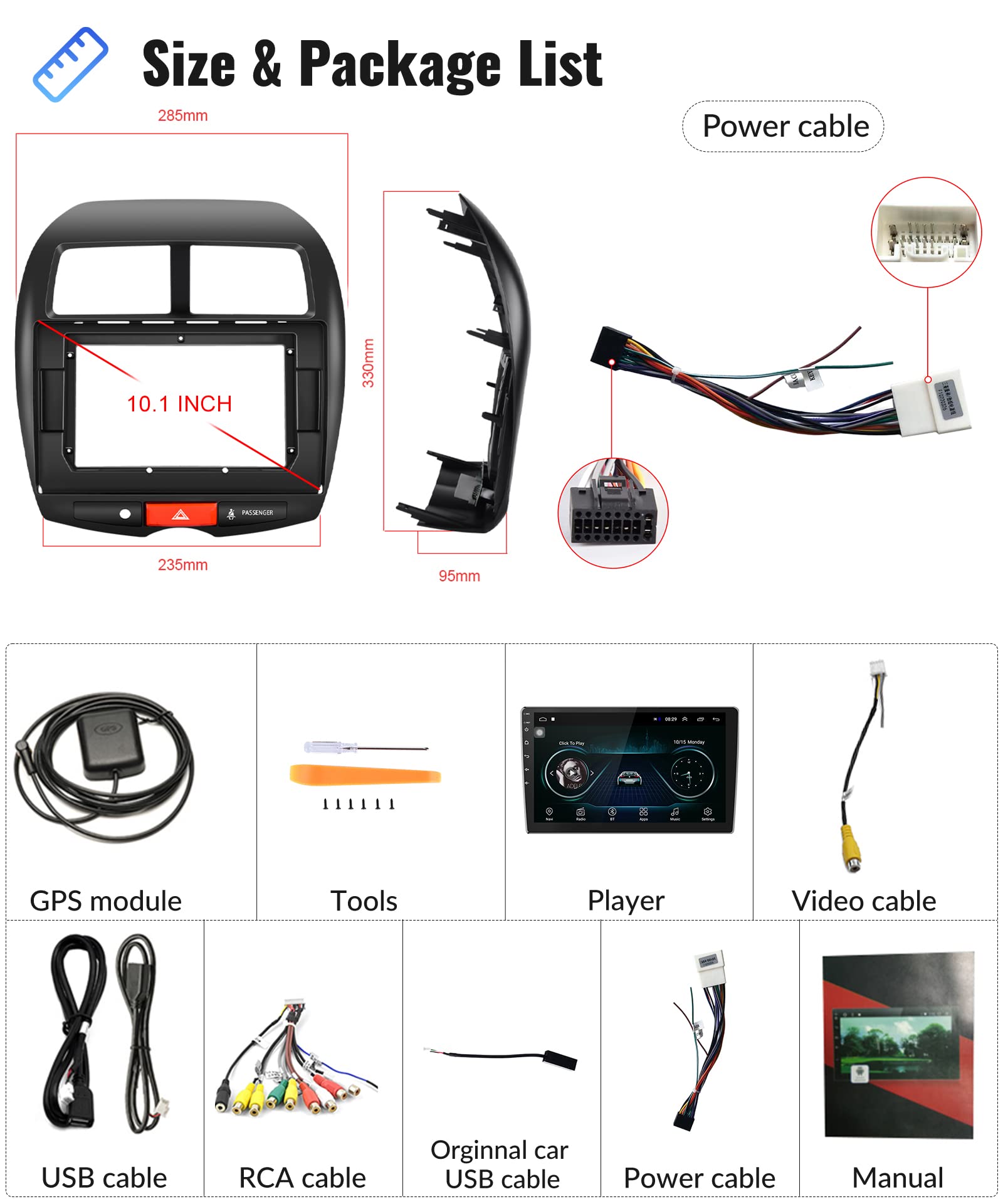 podofo-android-car-radio-autoradio-10-asx-4008-c4-2-64go image 6
