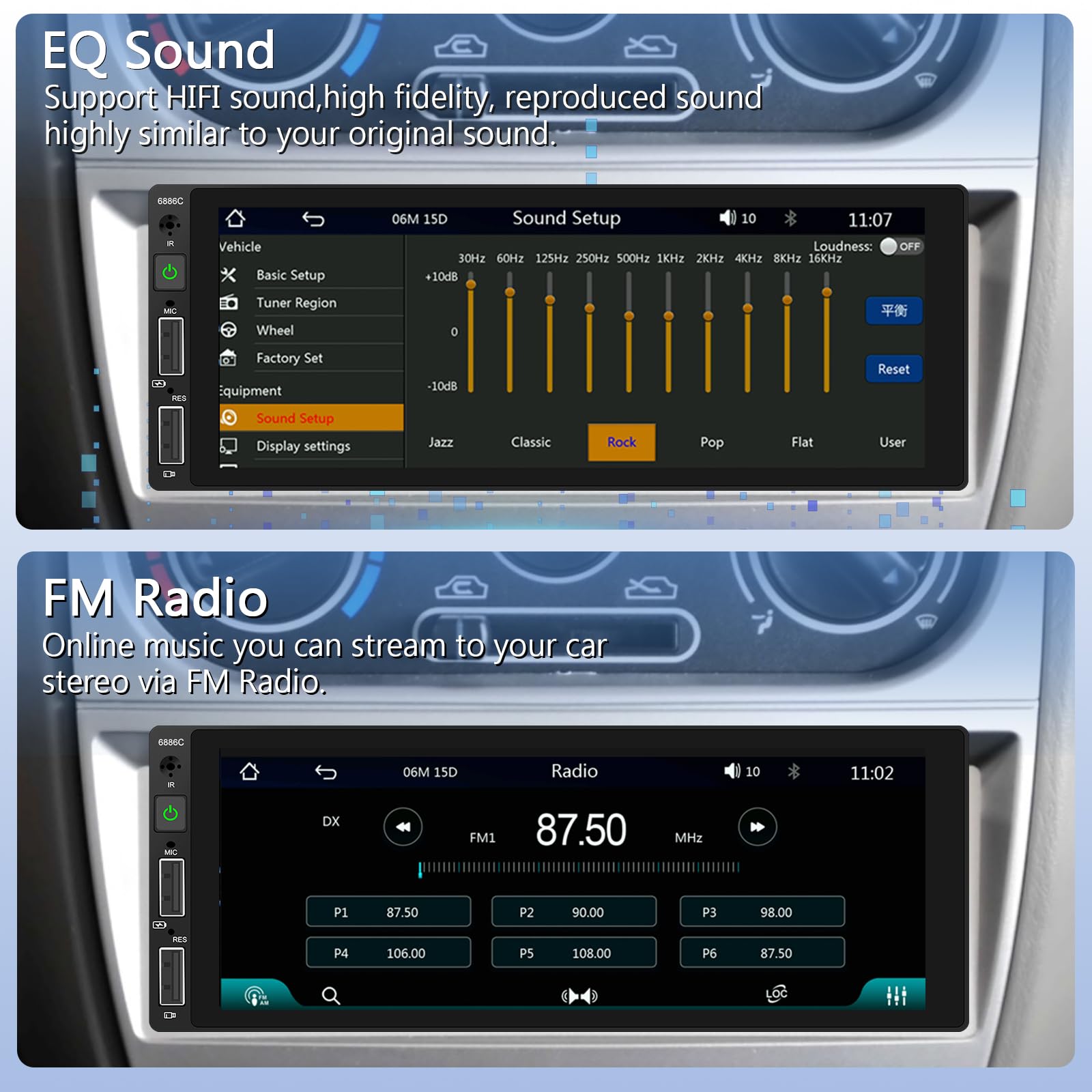 podofo-android-car-radio-1-din-6-86-autoradio-carplay-eq image 5
