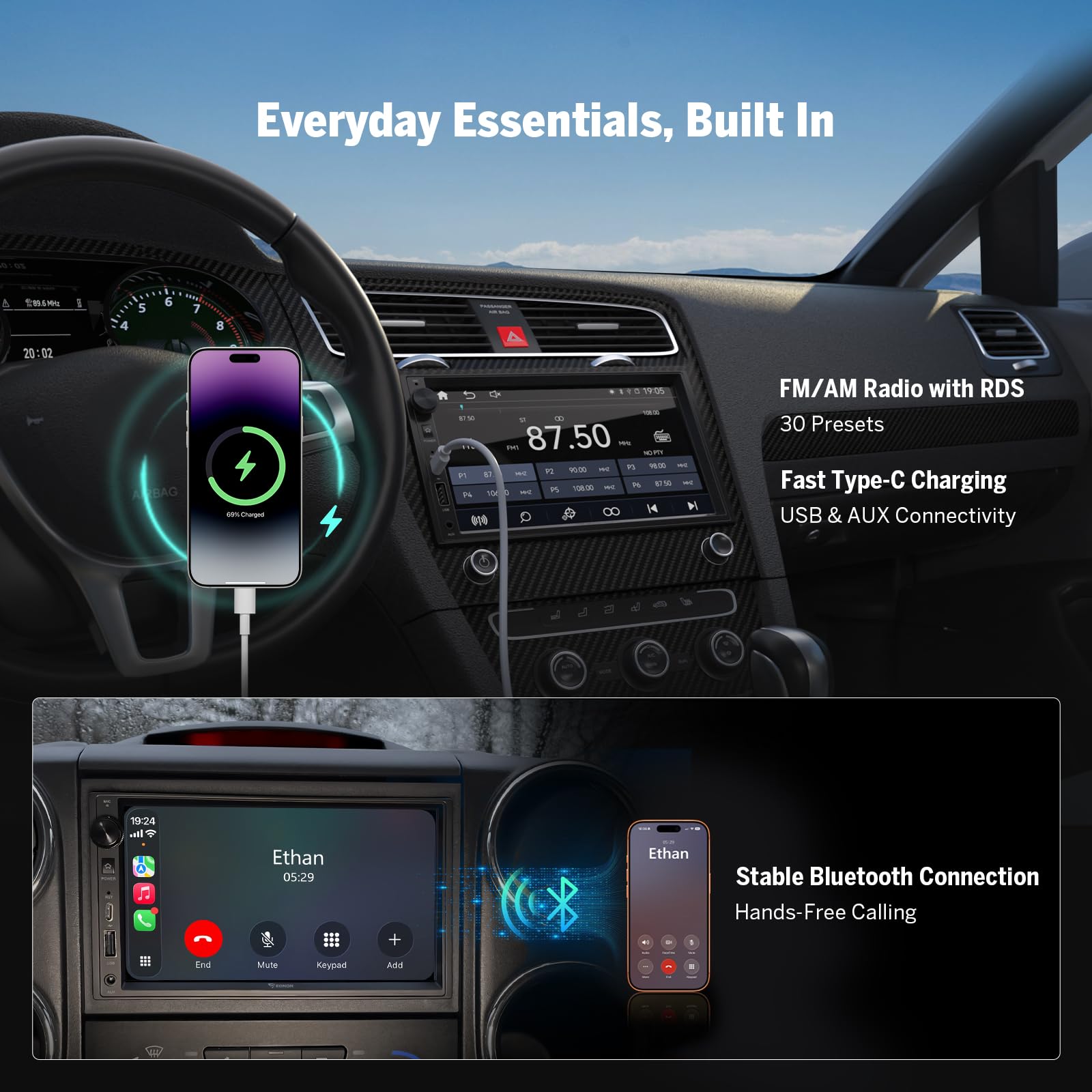 eonon-universal-car-stereo-x3-7-pouces-qled-carplay image 5