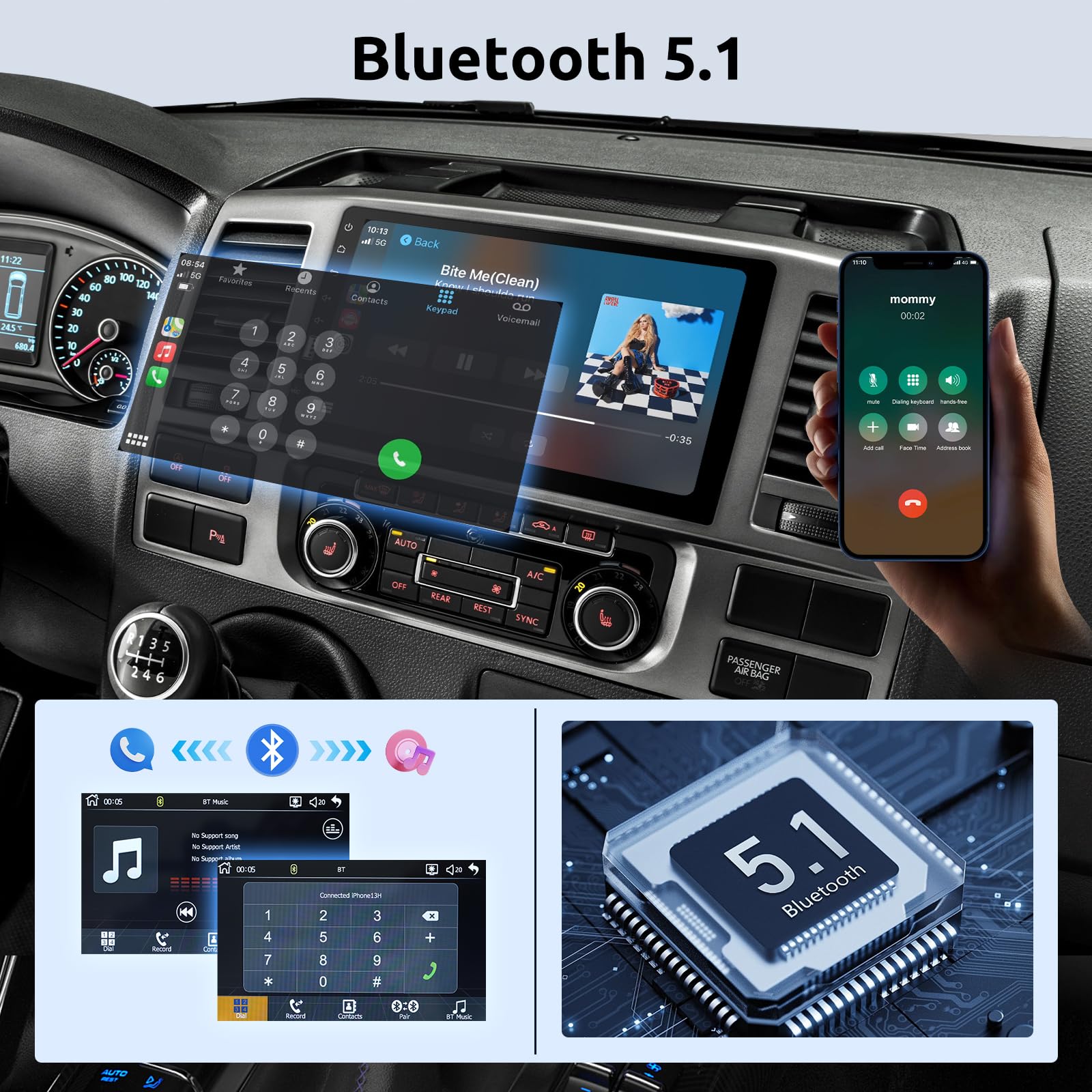 vechtel-autoradio-1-din-9-pouces-tactile-carplay-cam-ra-recul image 4