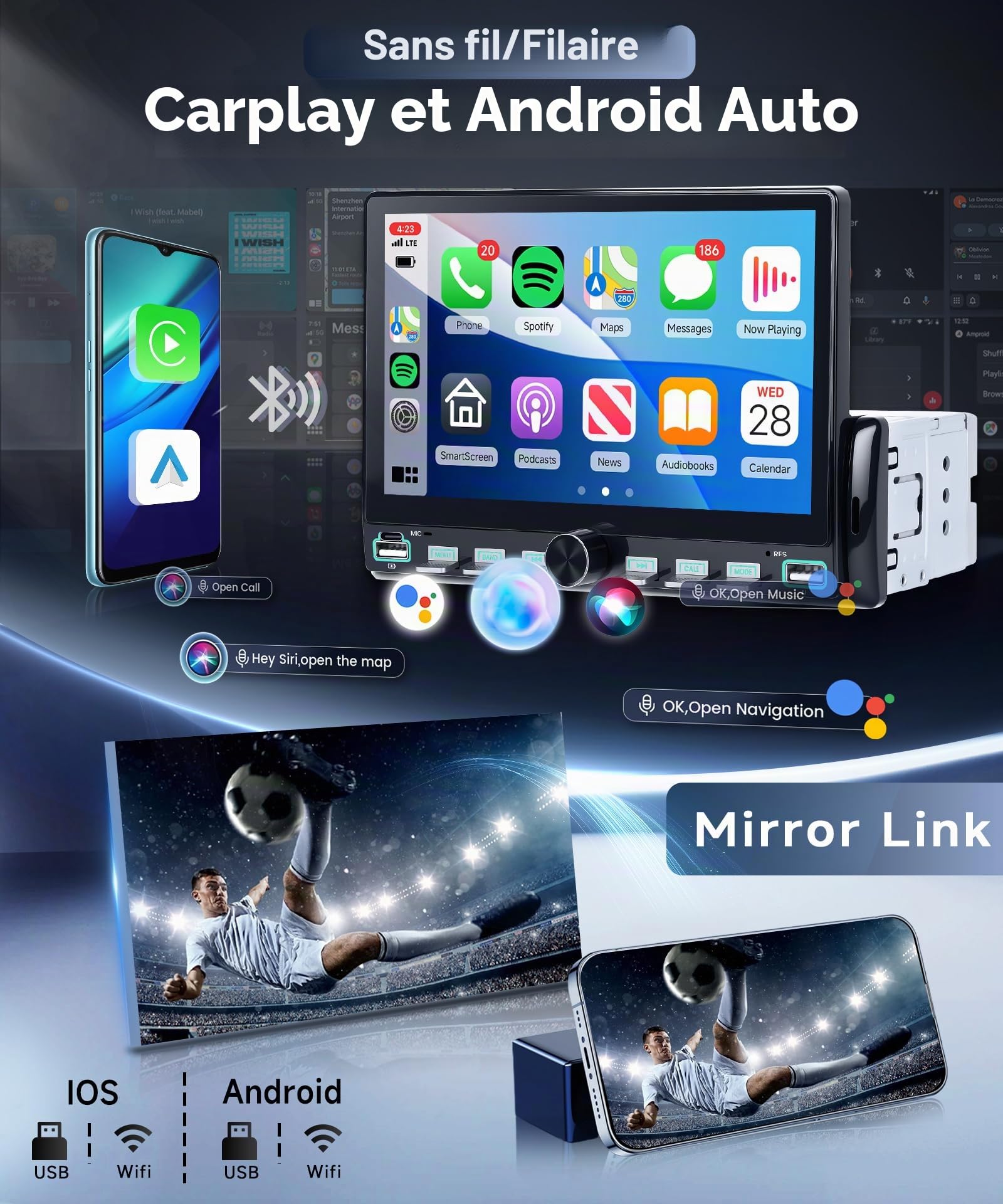 vechtel-autoradio-1-din-mp5-autoradio-7-pouces-carplay-sans-fil image 2