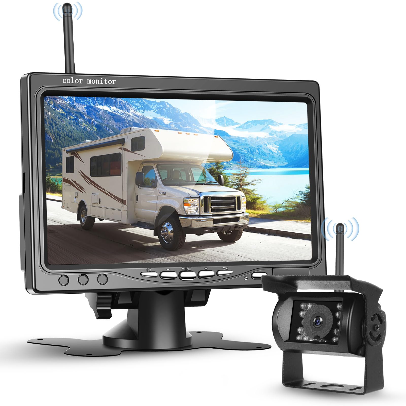 vechtel-kit-cam-ra-recul-sans-fil-7-ips-camion-12-36v image 1