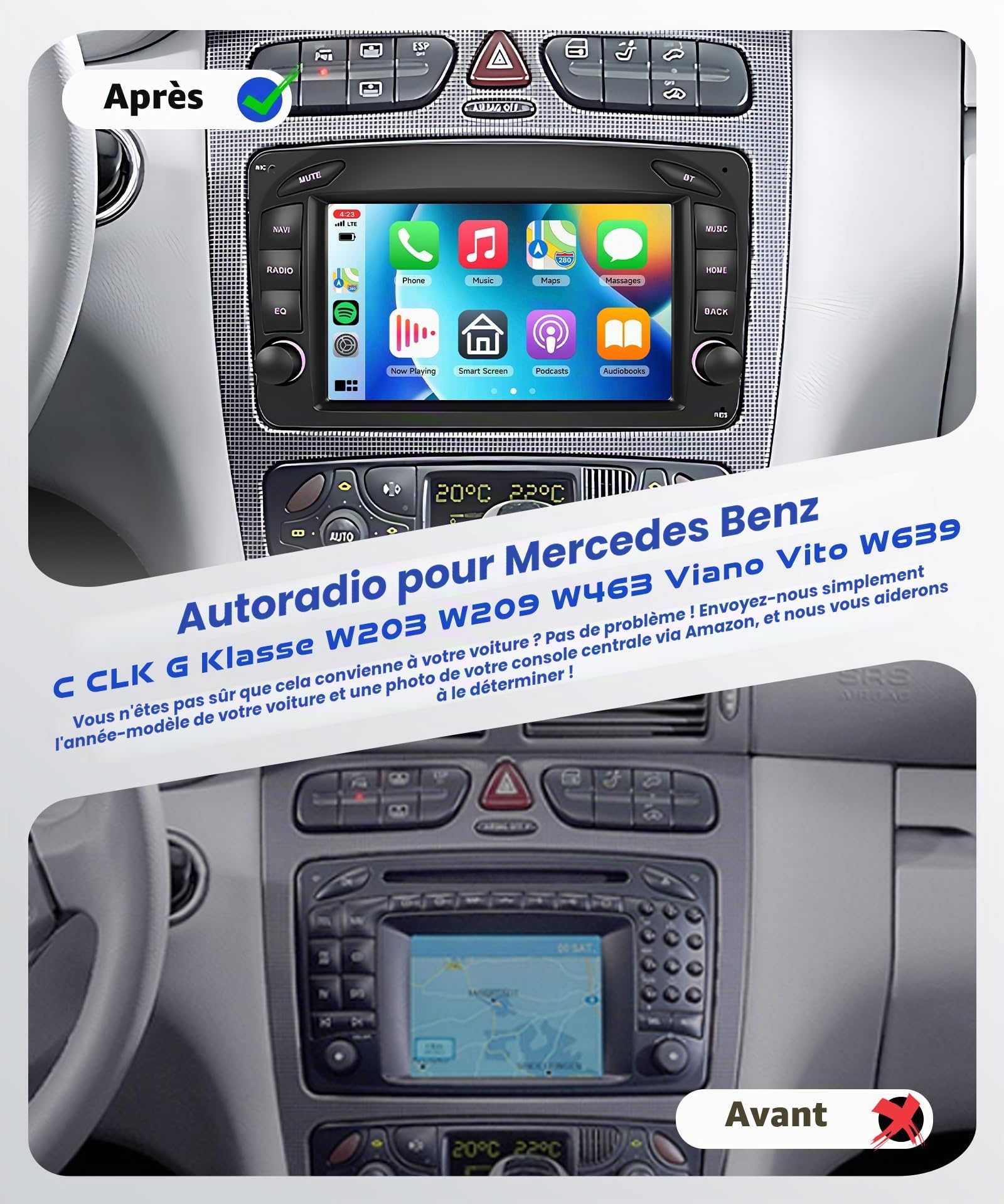 vechtel-autoradio-classe-c-w203-7-2-64go-android-15 image 2