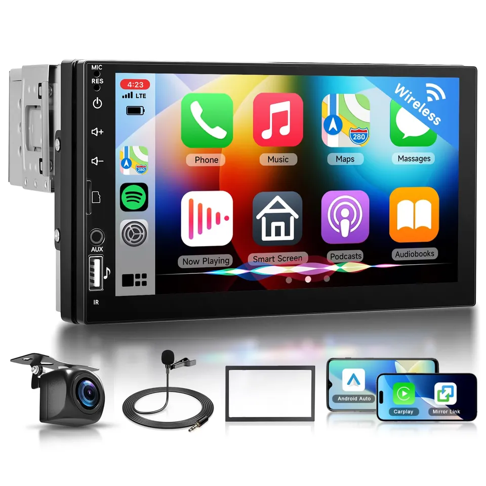 vechtel-autoradio-1-din-7-ips-carplay-sans-fil-cam-ra image 1