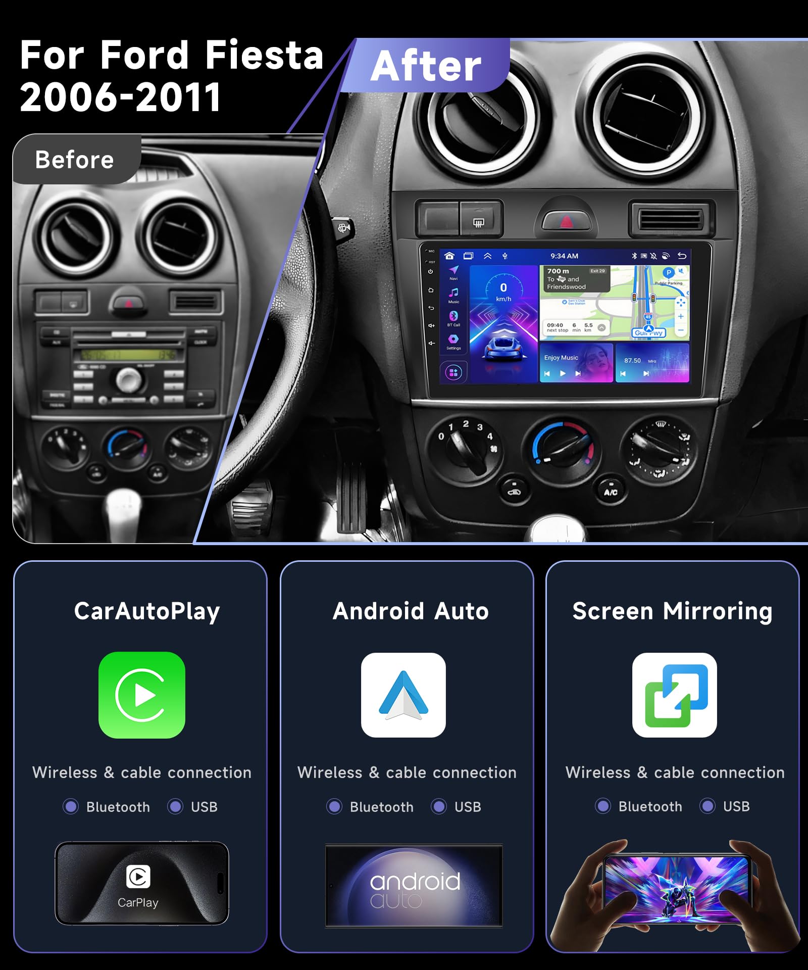 podofo-autoradio-ford-fiesta-mk5-2006-2011-9-pouces-2-64go image 2