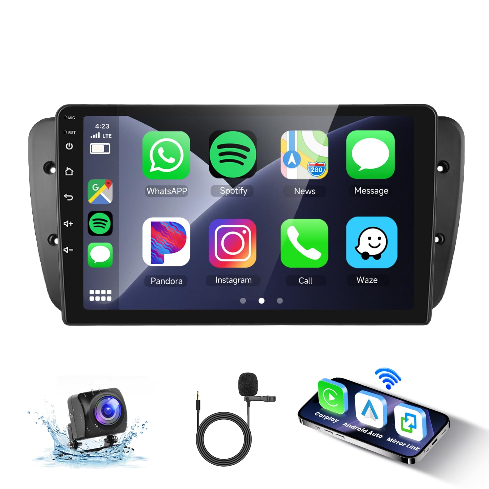 podofo-android-car-radio-autoradio-ibiza-9-2-64g-carplay image 1