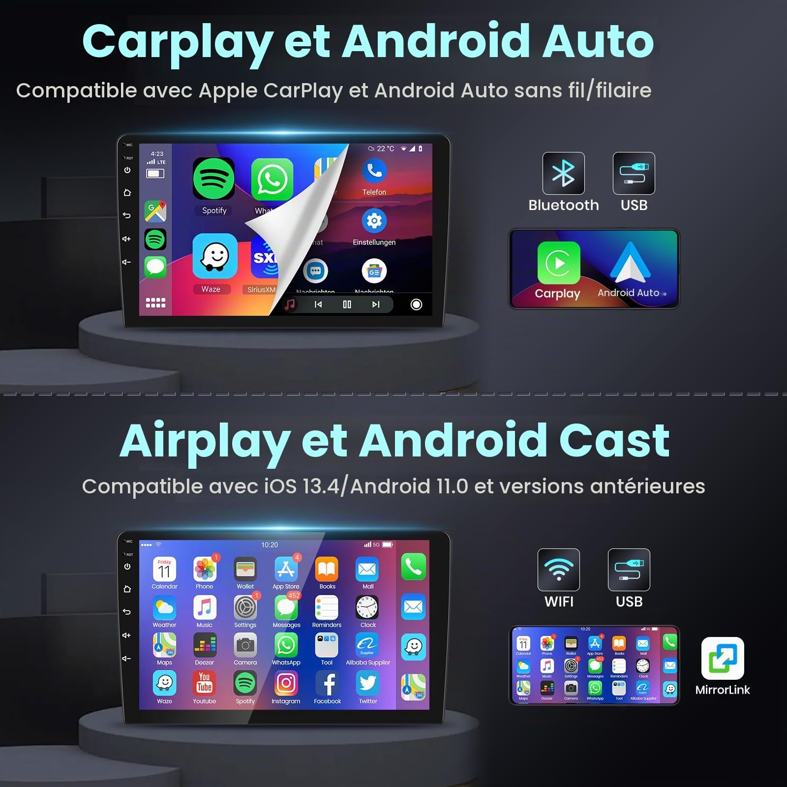 podofo-android-car-radio-autoradio-9-honda-cr-v-2-64go-cam-ra image 2