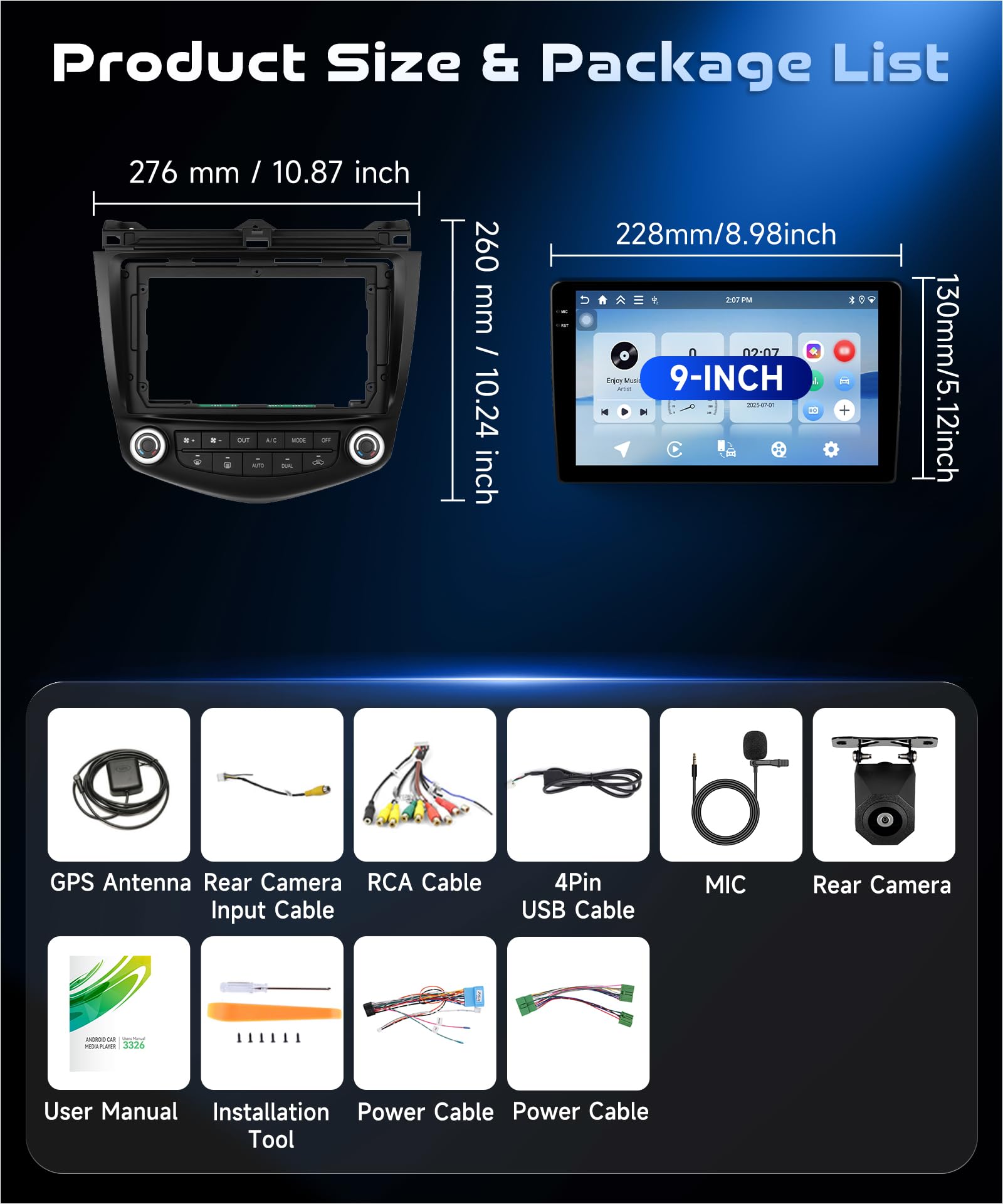 vechtel-autoradio-honda-accord-7-9-autoradio-4-64g-carplay-gps image 7