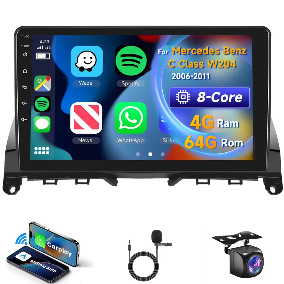 vechtel-autoradio-sp-cifique-v-hicule-classe-c-autoradio-4g-64g-dsp image 1