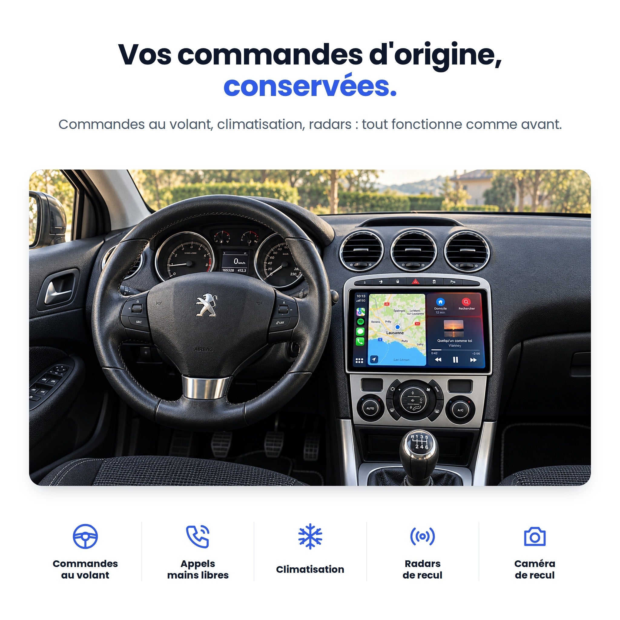 my-carpplay-peugeot-308-sw-autoradio-carplay-pack-optimal-sans-fil image 5