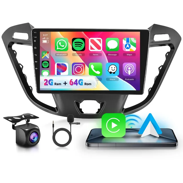 vechtel-autoradio-ford-transit-9-pouces-android-15-2-64g-carplay image 1