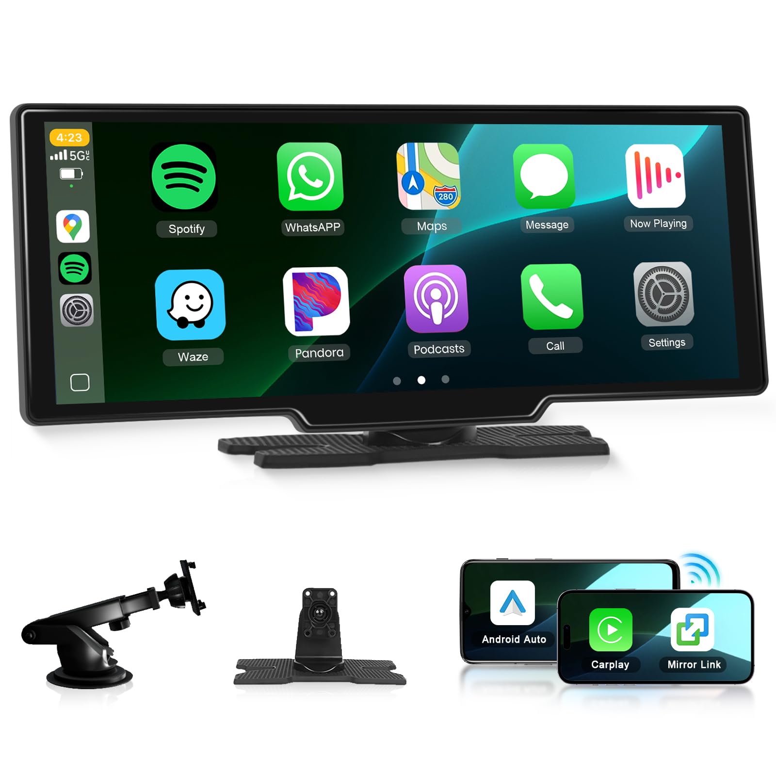 podofo-cran-carplay-portable-10-26-pouces-style-a-bluetooth image 8