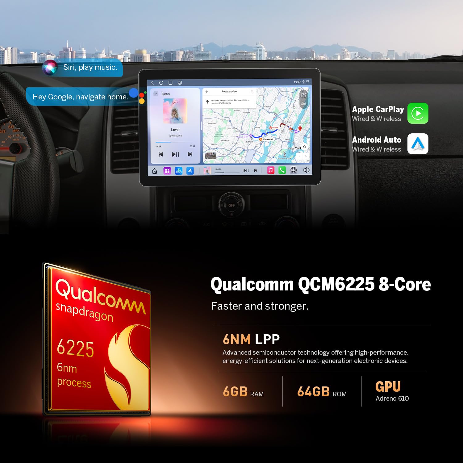 eonon-1-din-autoradio-android-13-10-95-pouces-6-64-go-4g image 3