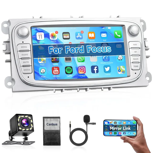 podofo-focus-7-autoradio-android-1-32-go-argent-mirror-link image 1