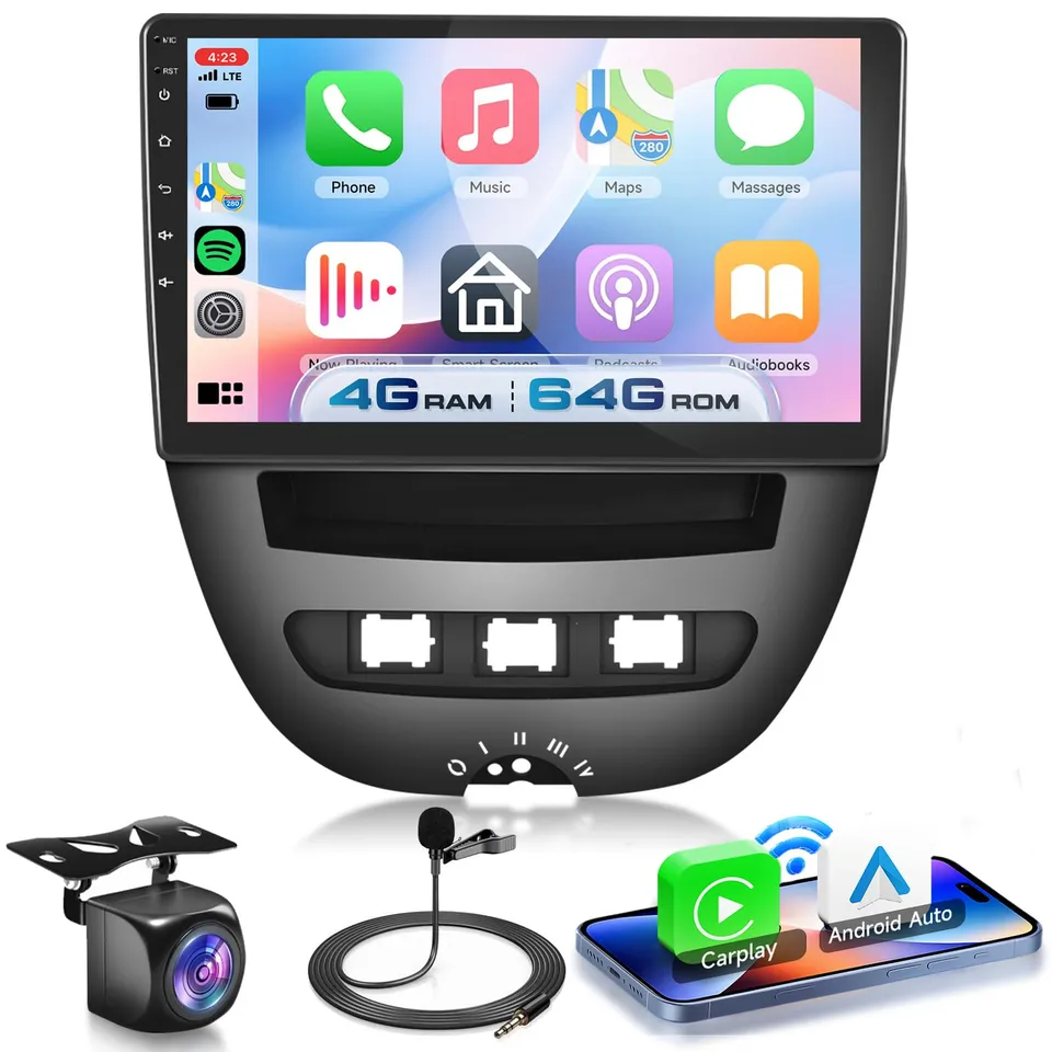 vechtel-autoradio-sp-cifique-v-hicule-aygo-107-c1-autoradio-4g-64g-carplay image 1