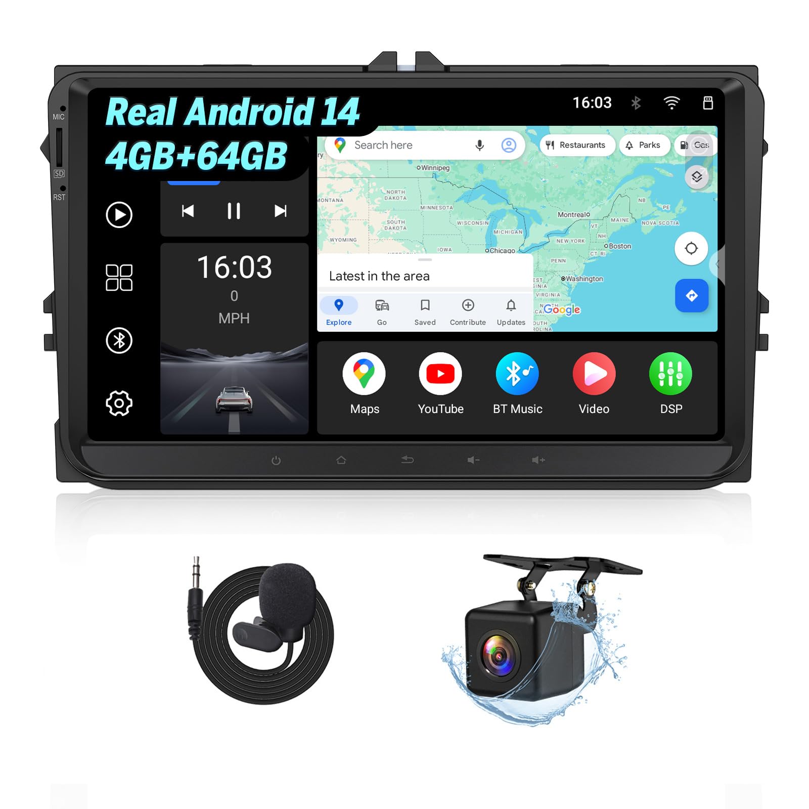 eonon-vwx7a-autoradio-9-pouces-golf-6-android-14-4-64-go image 1