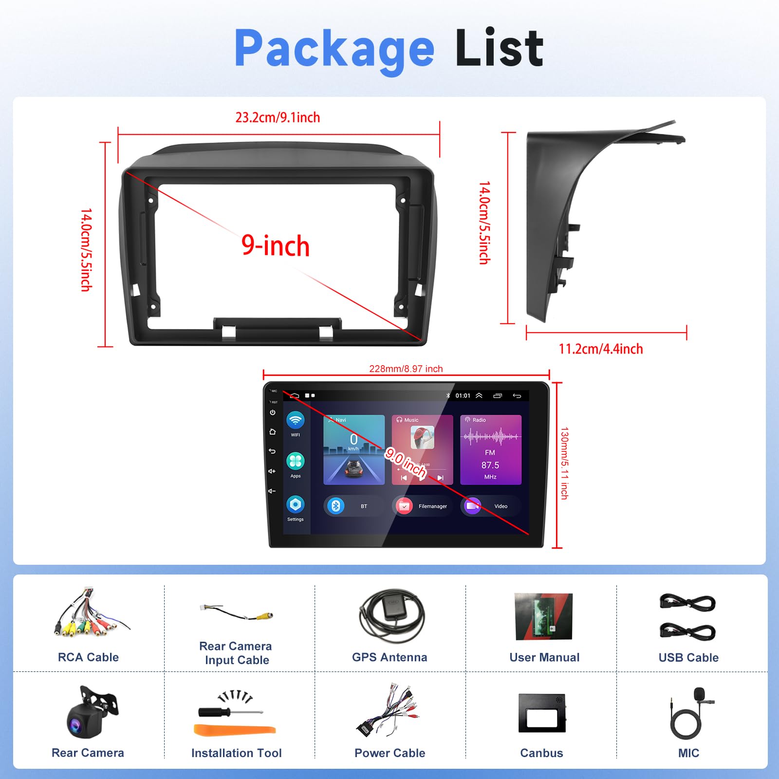 podofo-android-car-radio-fiat-doblo-autoradio-9-pouces-2-64g-carplay image 7