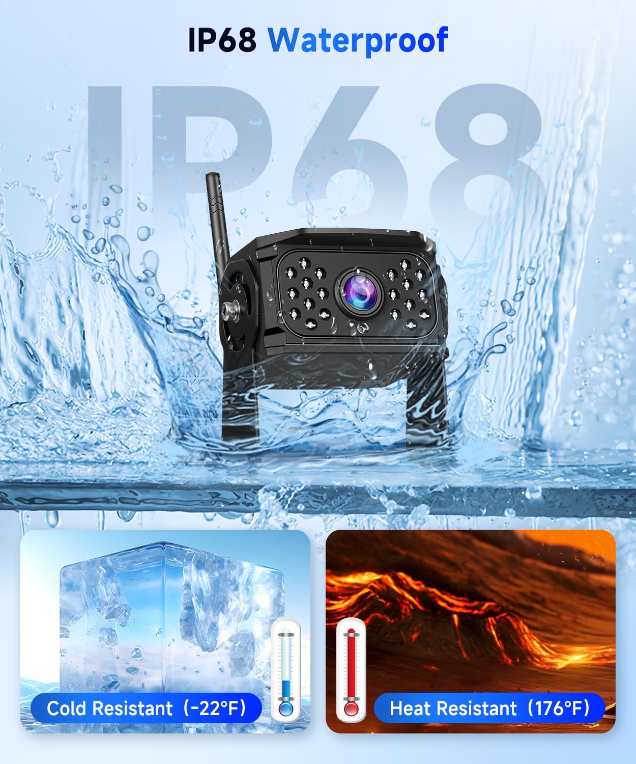 vechtel-cam-ra-de-recul-sans-fil-cran-10-1-pouces-4-cam-ras-ip68 image 4
