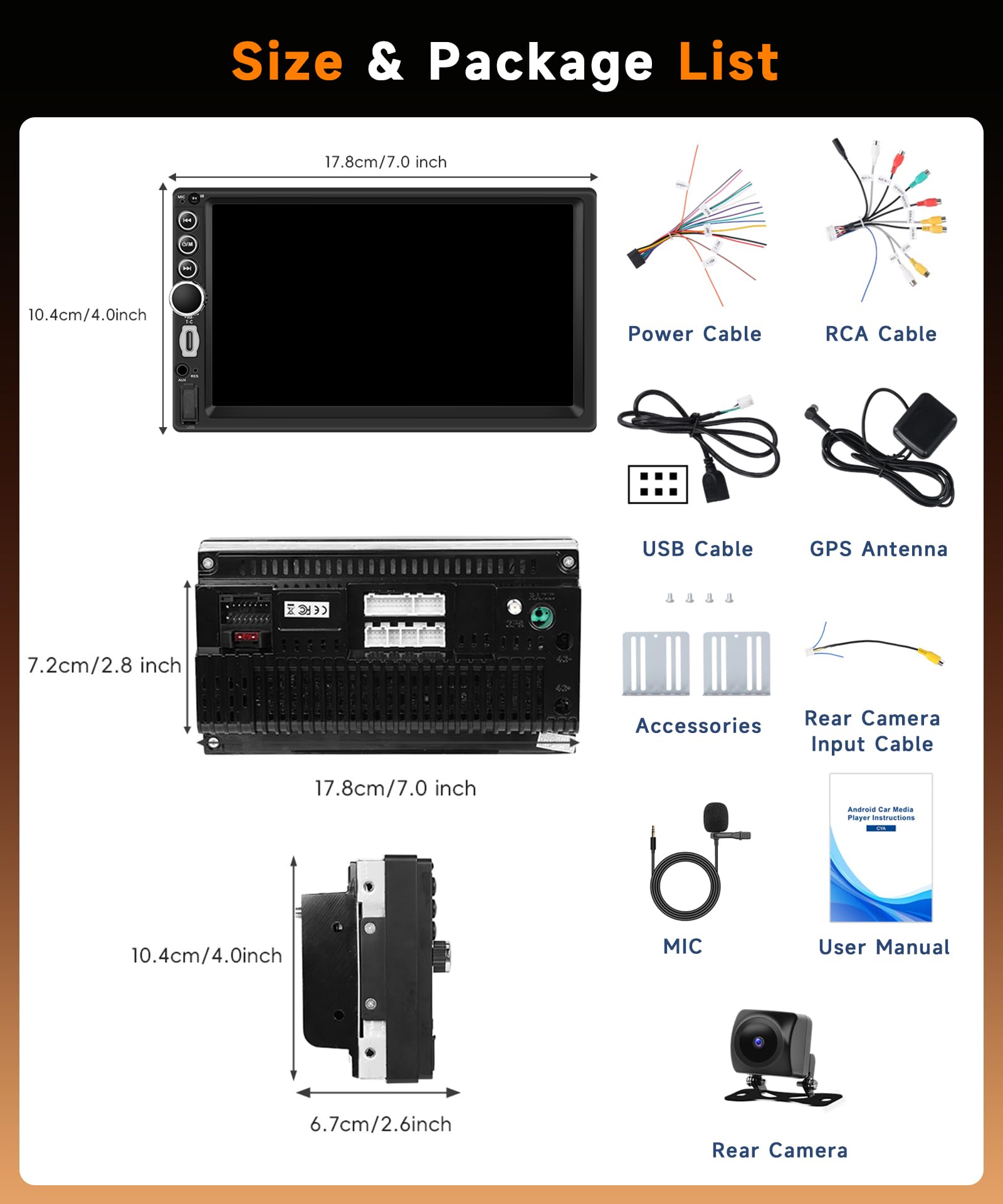 vechtel-autoradio-2-din-7-4-64go-android-15-carplay-sans-fil image 7
