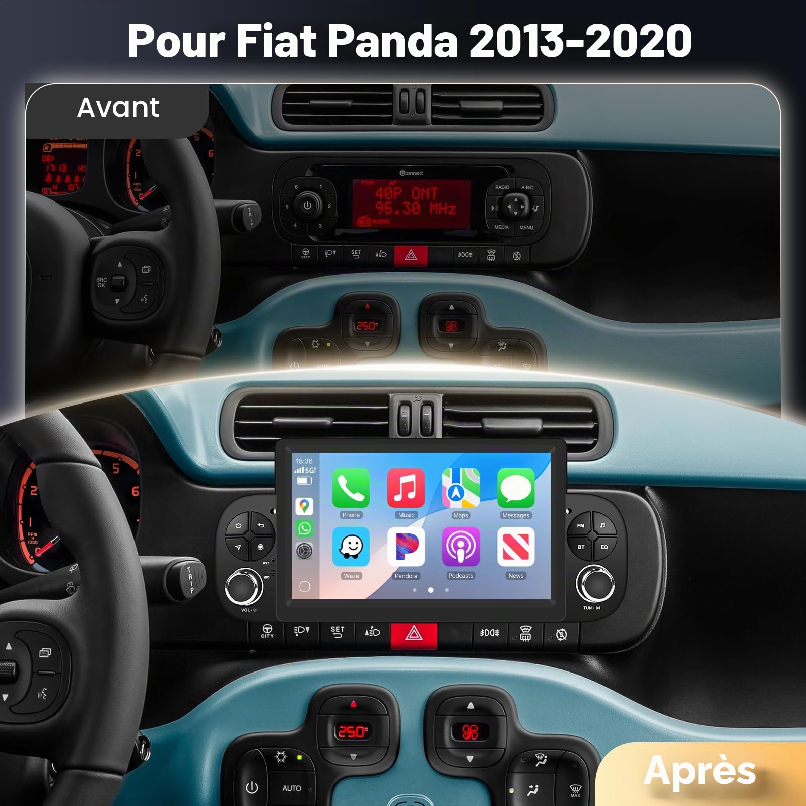 podofo-android-autoradio-tactile-7-fiat-panda-4-64-go image 2