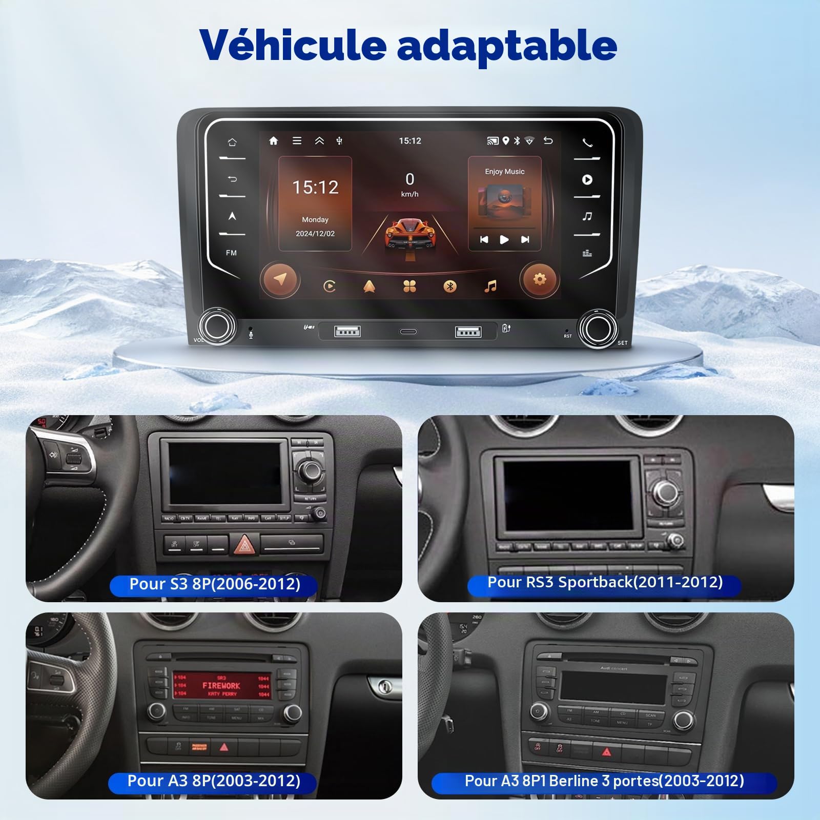 vechtel-autoradio-audi-a3-8p-7-pouces-android-15-carplay image 3