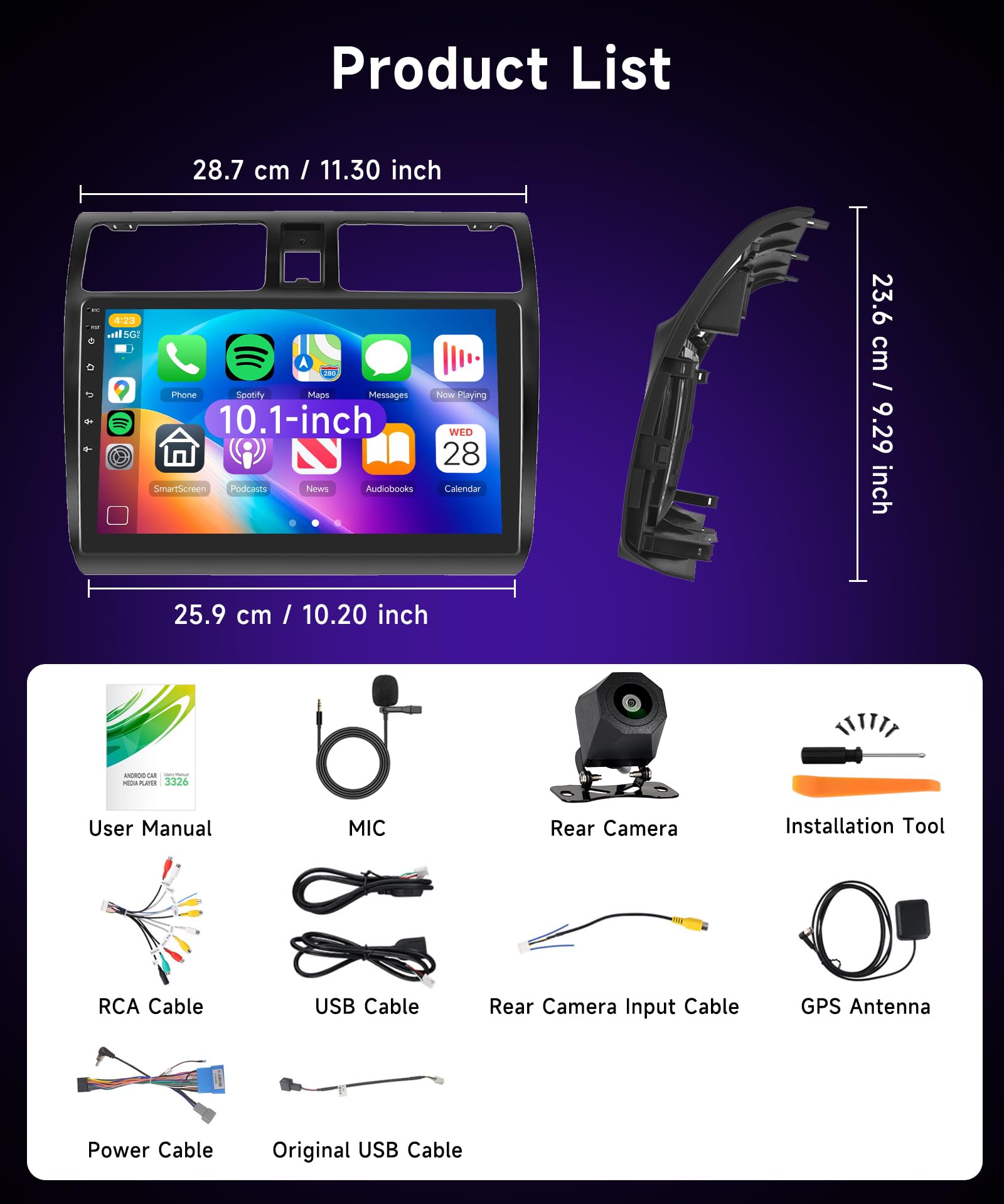 podofo-android-car-radio-suzuki-swift-2003-2010-10-1-pouces-4-64go image 7