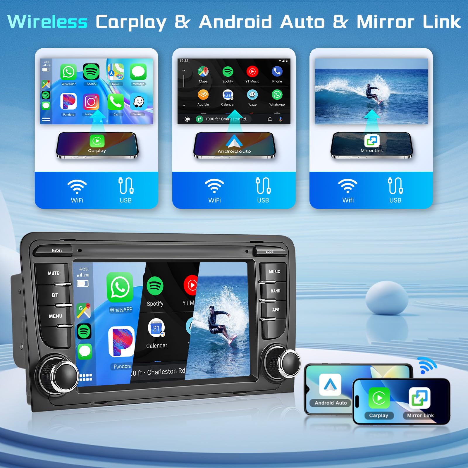 podofo-android-car-radio-7-audi-a3-8p-autoradio-2g-64g image 4