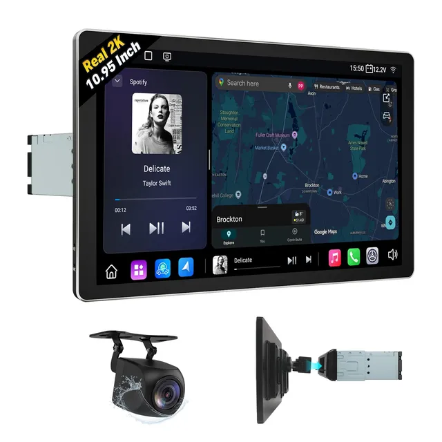 eonon-1-din-car-stereo-autoradio-10-95-pouces-6-64-go-4g-gps image 1
