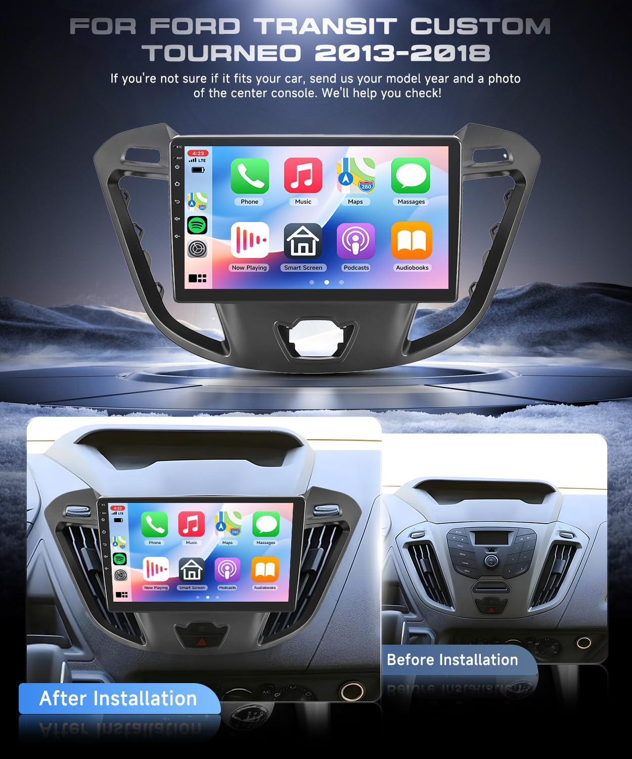 vechtel-ford-transit-custom-2013-18-autoradio-9-4g-64g image 2