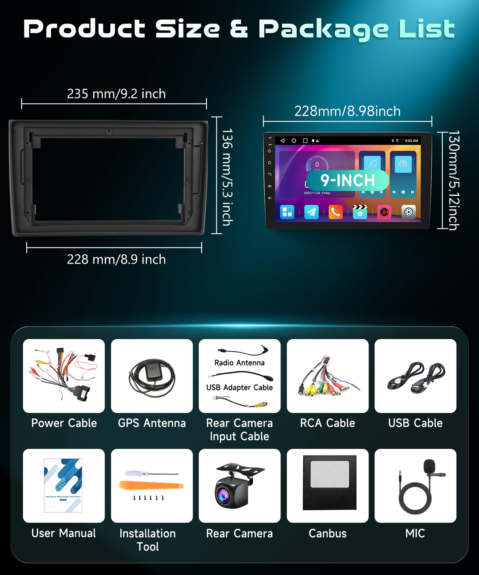 vechtel-a4-2002-2008-9-autoradio-android-2-64-go-carplay image 7